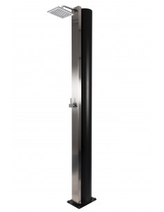 Ducha Solar CRM SQUARE Inox AISI 304 de 60 Litros (Gran Capacidad)