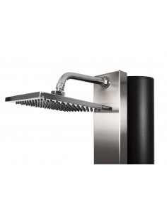 Ducha Solar SQUARE 60 litros piscina CRM | Frontal acero INOX AISI304 2