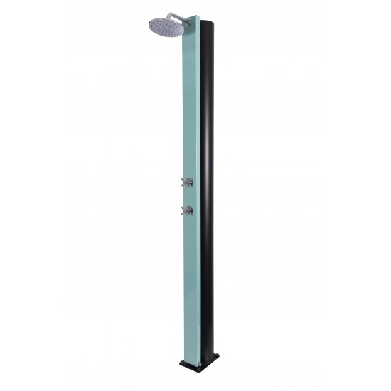 Ducha Solar CRM Serie CROSS Aguamarina