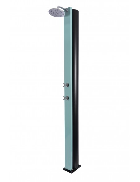 Ducha Solar CRM Serie CROSS Aguamarina