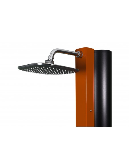 Rociador ducha solar 40 litros piscina CRM | Frontal naranja