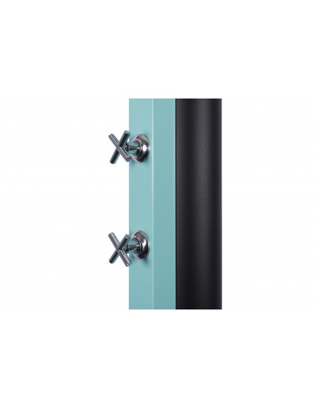 Mandos ducha solar 40 litros piscina CRM | Frontal aguamarina