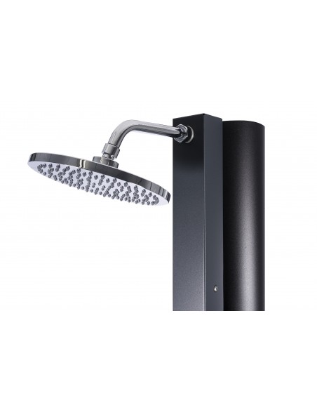 Rociador ducha solar 40 litros piscina CRM | Frontal gris antracita