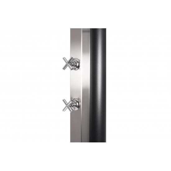 Mandos ducha solar 40 litros piscina CRM | Frontal acero inox AISI304