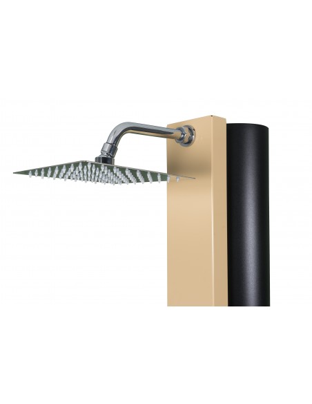 Rociador ducha solar piscina LAND de 40 litros CRM | Frontal beige