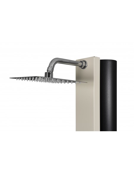 Rociador ducha solar piscina LAND de 40 litros CRM | Frontal marfil
