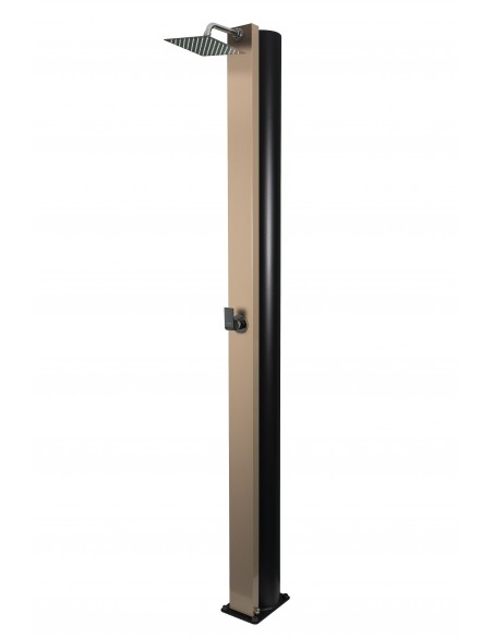 Ducha solar piscina LAND de 40 litros CRM | Frontal greige