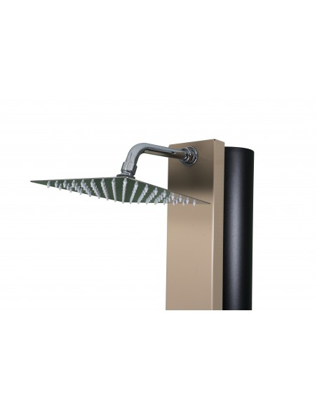 Rociador ducha solar piscina LAND de 40 litros CRM | Frontal greige