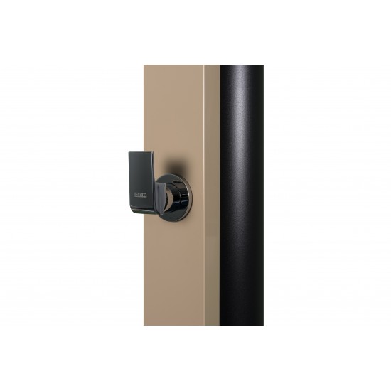 Monomando ducha solar piscina LAND de 40 litros CRM | Frontal greige