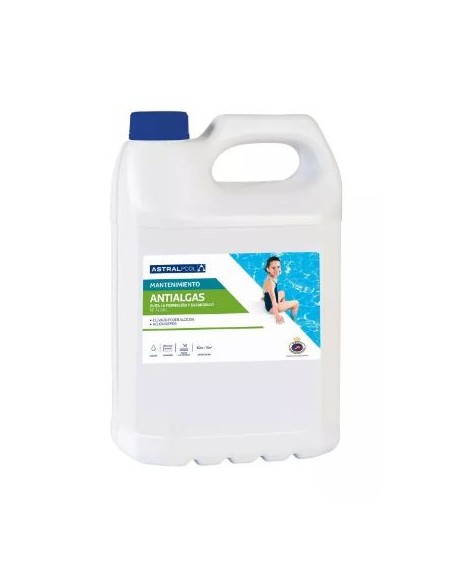 Antialgas de 5 litros para agua piscina