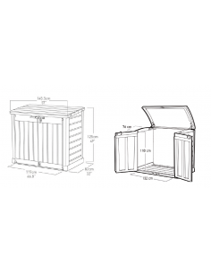 Caseta elevada vacía para piscina 2