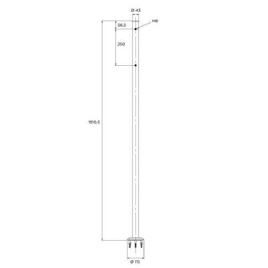 Pie para soporte Aro salvavidas
