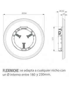 Kit lámpara y embellecedor LumiPlus FlexiNiche Astralpool 2