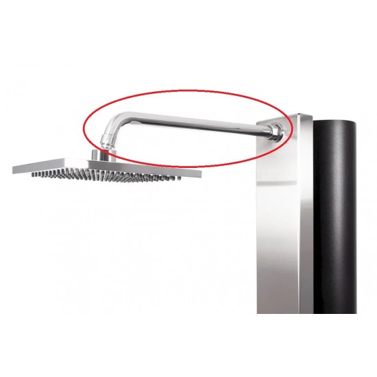 Conjunto brazo prolongador 350 mm. para ducha solar CRM