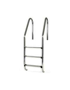 Escalera piscina estándar peldaños AISI 316