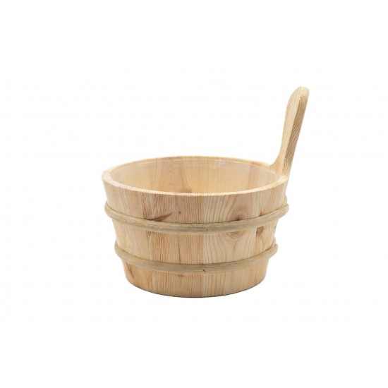 Cubo de madera para sauna 4 lts