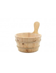 Cubo de madera para sauna finlandesa 4 litros