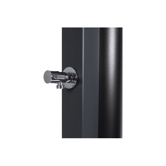 Ducha Solar CRM Gris Antracita con Lavapiés 30L