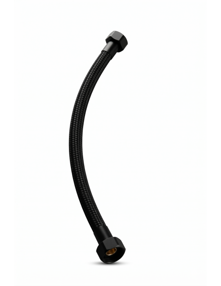 Latiguillo negro 15 cm para ducha solar